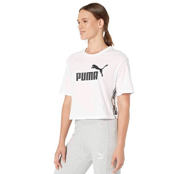 NWT NICE *PUMA* CROP TOP WITH LOGO - Picture 2 of 6